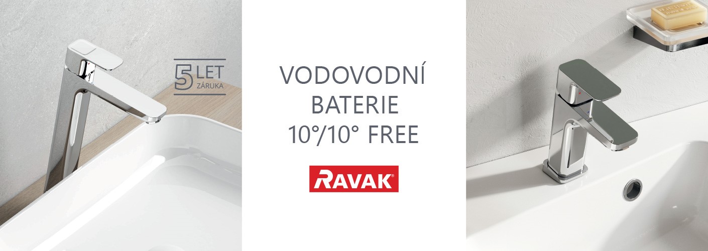 Ravak vodovodní baterie 10° free